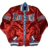 Delaware State University Burgundy Satin Jacket
