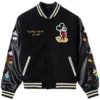Mickey and Friends Icon Black Varsity Jacket