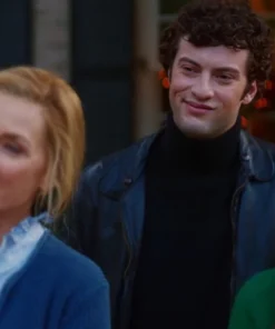 Sammy Film Oh What Fun 2025 Dominic Sessa Black Leather Jacket