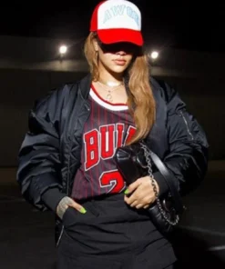 Rihanna F1 Race Las Vegas Bomber Jacket