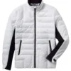 Finding Mr Christmas S02 White and Black Quilted Ski Puffer Jacket