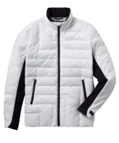 Finding Mr Christmas S02 White and Black Quilted Ski Puffer Jacket