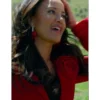 TV-Show Finding Mr Christmas Season 02 Velvet Rosette Red Blazer
