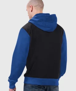 New York Giants Starter Black/Royal Thursday Night Gridiron Full-Zip Hoodie