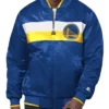 The Ambassador Golden State Warriors Varsity Satin Jacket