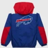 Buffalo Bills HOMAGE X Starter Red & Blue Half-Zip Pullover Jacket