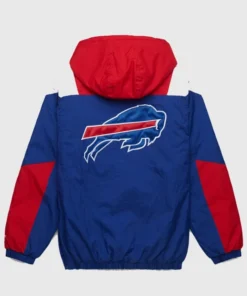 Buffalo Bills HOMAGE X Starter Red & Blue Half-Zip Pullover Jacket
