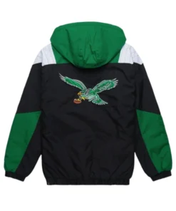 HOMAGE X Starter Philadelphia Eagles Green & Black Half-Zip Pullover Jacket
