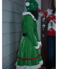 Christmas On Duty 2025 Janel Parrish Green Elf Costume