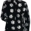 Finding Mr. Christmas S02 Jonathan Bennett Black Snowflake Print Blazer
