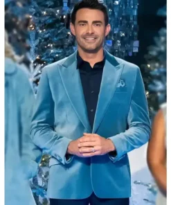 Finding Mr. Christmas Jonathan Bennett Blue Blazer