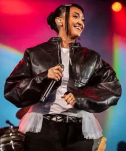 O2 Academy Birmingham Concert Joy Crookes Leather Jacket