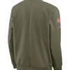 Kansas City Chiefs Sideline Bomber Full-Zip Green Jacket