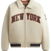 New York Knicks Kith & Avirex Icon Leather Bomber Jacket