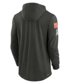 Forest Green Nike Los Angeles Rams 2025 Salute to Service Sideline Dri-FIT Hoodie