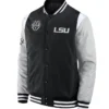 Elements Elite LSU Tigers Full-Snap Black Varsity Jacket
