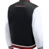 2025 Las Vegas Grand Prix Night Racing Full-Snap Black and White Bomber Jacket