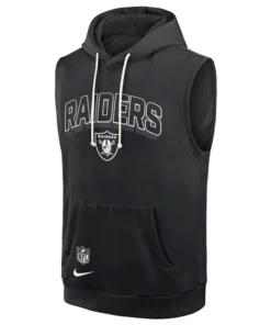 Las Vegas Raiders Sideline Sleeveless Hoodie