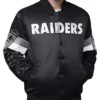 Triple Option Las Vegas Raiders Full-Snap Varsity Satin Jacket