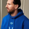 Adidas x Lionel Messi 2025 Collab Blue Fleece Hoodie