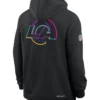 Los Angeles Rams Nike Black 2025 Crucial Catch Sideline Standard Issue Dri-FIT Hoodie