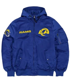 LA Rams Historic L-2B Hooded Bomber Jacket