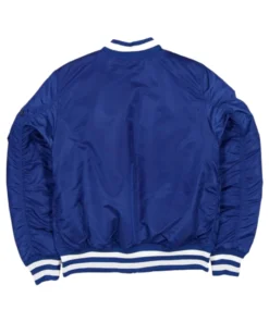 MA-1 Alpha Industries x Los Angeles Rams New Era Blue Full-Zip Bomber Jacket