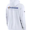 NFL Los Angeles Rams Sideline Club White Pullover Hoodie