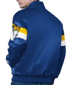Triple Option Los Angeles Rams Full-Snap Varsity Satin Jacket