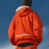 Timothee Chalamet Marty Supreme Orange Zip-Up Jacket Hoodie