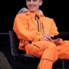 Timothée Chalamet Marty Supreme Orange Tracksuit