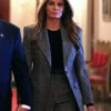 First Lady Melania Trump Grey Blazer