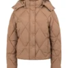 Melanie Vallejo All Her Fault 2025 Quilted Brown Jacket
