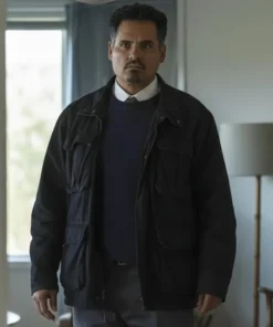All Her Fault S01 Michael Peña Black Jacket