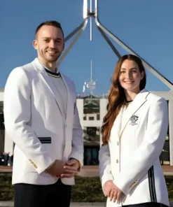 Australia Milano Cortina 2026 White Blazer