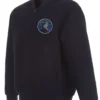 T-Wolves Navy Blue Wool Varsity Jacket