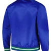 Minnesota Timberwolves Hardwood Classics Throwback Full-Snap Blue Satin Jacket