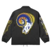 Los Angeles Rams x Mister Cartoon Black Coach Jacket – Unisex