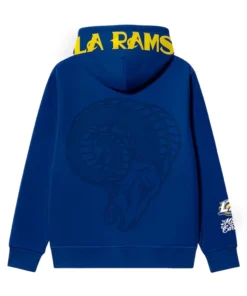 Mister Cartoon x Los Angeles Rams Royal Graphic Hoodie - Unisex