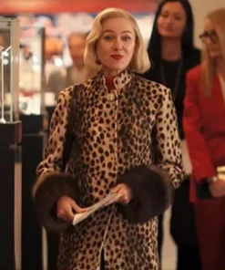 Liberty Ronson All’s Fair S01 Naomi Watts Fur Cuffs Leopard Print Jacket