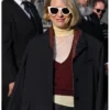 Tory Burch Show 2025 Naomi Watts Brown Pinstripe Oversized Blazer
