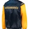 Nashville Predators Starter Blue and Yellow Satin Varsity Jacket
