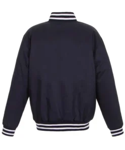 Nashville Predators Front Hit Navy Full-Snap Poly Twill Jacket