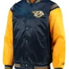 Nashville Predators Blue and Yellow Starter Varsity Jacket