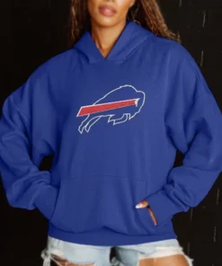 Buffalo Bills Never Stop Oversized Hoodie
