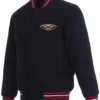 New Orleans Pelicans Navy Blue Wool Varsity Jacket