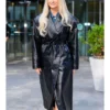 Meghan Trainor NYC Leather Trench Coat