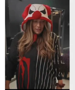 Gothic Skeleton Clown Nia Jax Halloween Pajamas Costume