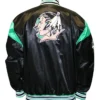 North Dakota Fighting Sioux Big League Full-Snap Black Satin Jacket