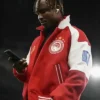 Olympiacos F.C. UEFA Champions League 2025 Red and White Jacket